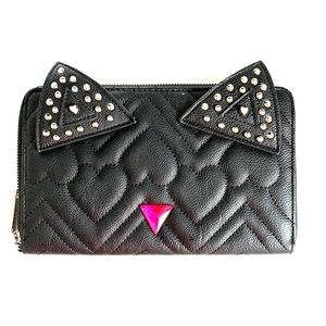 Betsey Johnson black cat wallet